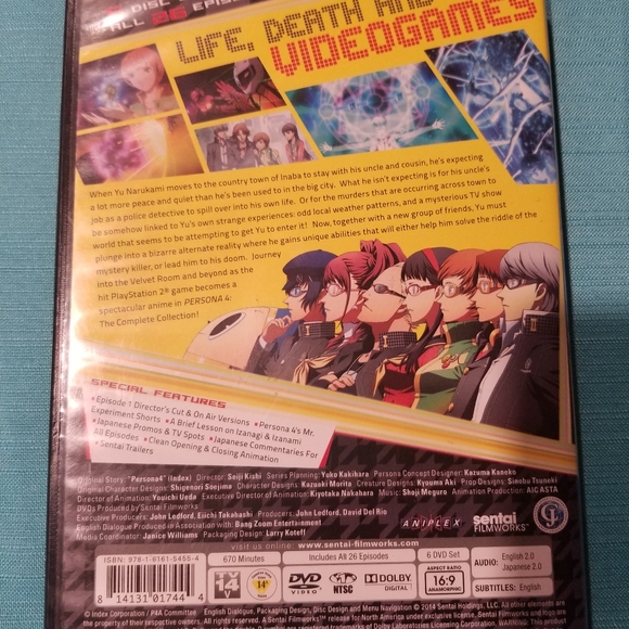 Rare OOP as-is persona 4 anime dvd set - Picture 2 of 7